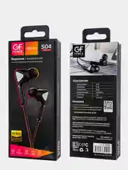 Наушники проводные с микрофоном GFPower S04, гарнитура