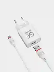 Сетевое зарядное устройство GFPower GF20M, USB, 5 В, 2.1 А, с кабелем Micro-USB
