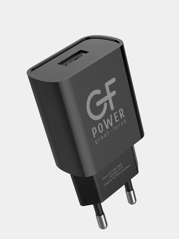 Сетевое зарядное устройство GFPower GF20, USB (5В / 2.1А)