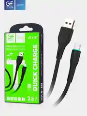 Кабель USB на Type-C "GFPower F16T", с индикацией, 1 м, 3.6A, ПВХ