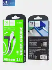 Кабель USB на Type-C "GFPower F16T", с индикацией, 1 м, 3.6A, ПВХ