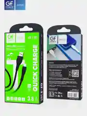 Кабель USB на Type-C "GFPower F16T", с индикацией, 1 м, 3.6A, ПВХ
