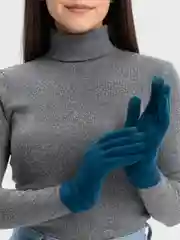 Зеленый перчатки зимние унисекс для телефона сенсорные с тонкими кончиками