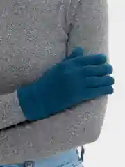 Зеленый перчатки зимние унисекс для телефона сенсорные с тонкими кончиками