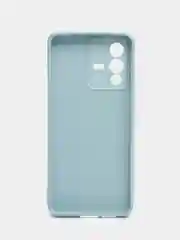 Светло-синий силиконовый чехол для Vivo V23 5G, Виво В23 5 Джи, с карманом для карт, прозрачный