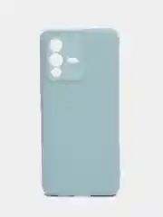 Светло-синий силиконовый чехол для Vivo V23 5G, Виво В23 5 Джи, с карманом для карт, прозрачный