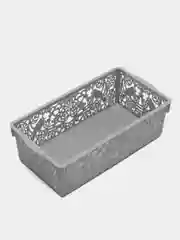 Серый корзина ажурная пластиковая 29х15х9 см