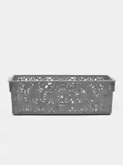 Серый корзина ажурная пластиковая 29х15х9 см