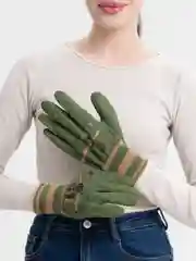 Зелёный хаки перчатки садовые, нейлоновые