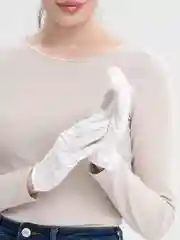 Перчатки хлопковые, плотные, многоразовые, белые / Защитные перчатки