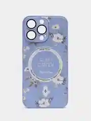 Голубой чехол на iPhone 12 Pro, 13 Pro, 14 Pro