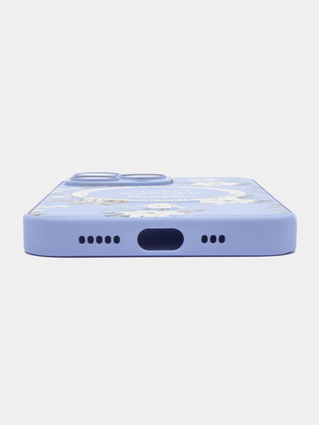 Голубой чехол на iPhone 12 Pro, 13 Pro, 14 Pro