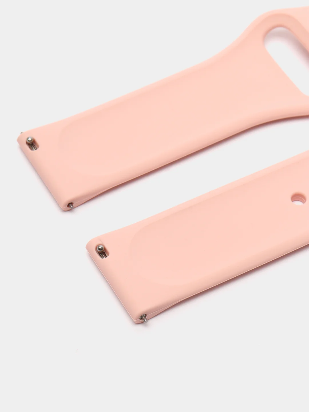 Пудровый силиконовый ремешок для Xiaomi Amazfit Bip / Huawei / Haylou / Samsung, с кнопкой, 22 мм