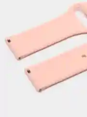 Пудровый силиконовый ремешок для Xiaomi Amazfit Bip / Huawei / Haylou / Samsung, с кнопкой, 22 мм