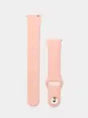Пастельно-коралловый силиконовый ремешок для Xiaomi Amazfit Bip, Huawei, Haylou, Samsung, 20 мм, с кнопкой