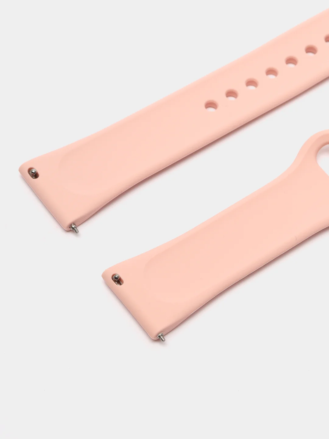 Пастельно-коралловый силиконовый ремешок для Xiaomi Amazfit Bip, Huawei, Haylou, Samsung, 20 мм, с кнопкой