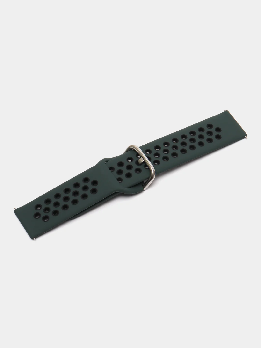 Зелёный хаки силиконовый ремешок на застежке для Amazfit Bip/GTR 42/GTS/Huawei/Honor/Samsung, 22 мм