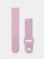 Лавандовый силиконовый ремешок для Xiaomi Amazfit Bip / Huawei / Haylou / Samsung, с кнопкой, 22 мм
