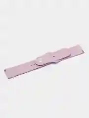 Лавандовый силиконовый ремешок для Xiaomi Amazfit Bip / Huawei / Haylou / Samsung, с кнопкой, 22 мм
