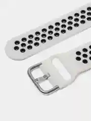 Белый силиконовый ремешок на застежке для Amazfit Bip/GTR 42/GTS/Huawei/Honor/Samsung, 22 мм