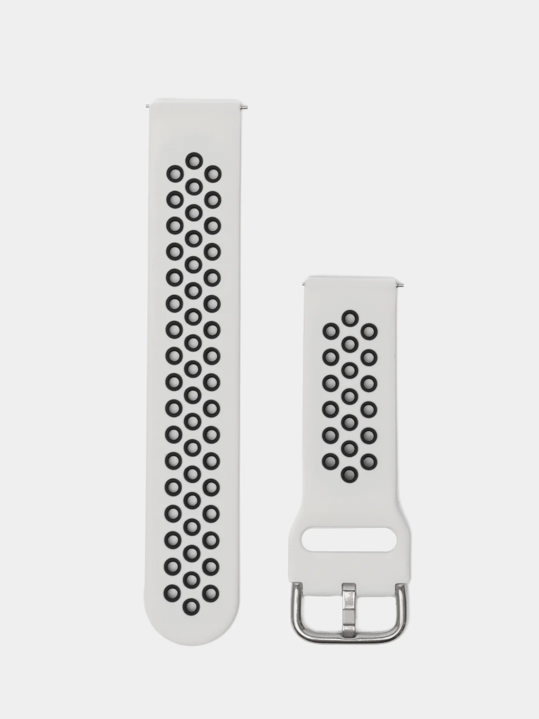 Белый силиконовый ремешок на застежке для Amazfit Bip/GTR 42/GTS/Huawei/Honor/Samsung, 22 мм