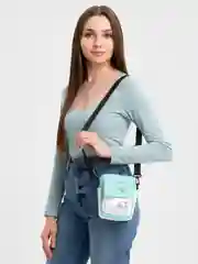 Голубой сумка на Новый год через плечо
