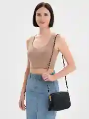 Черный сумка женская, через плечо