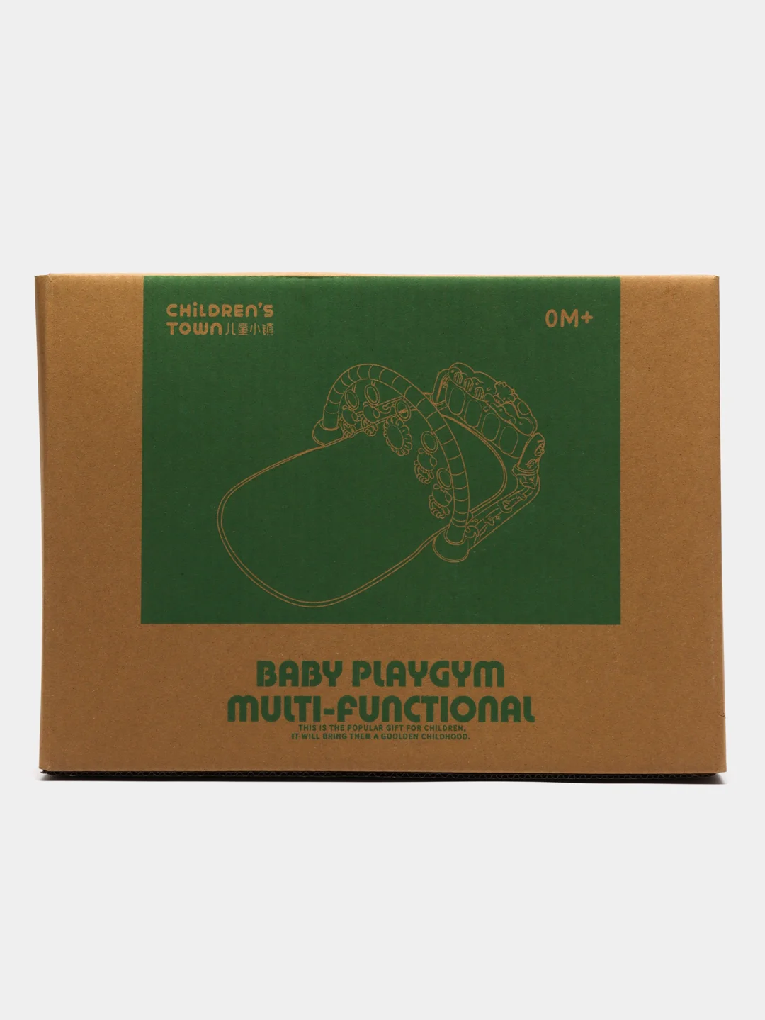 Красный детский развивающий игровой музыкальный коврик