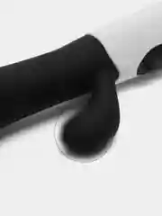 Черный вибратор кролик с двумя точками вибрации для нее и игр 18+
