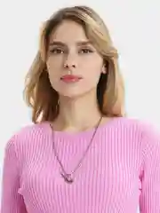 Серый цепочка на шею "Пламя" с логотипом Nike (Найк), 60 см