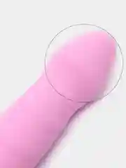 Вибратор со стимуляцией точки G, розовый, 17 х 3,5 см