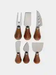 Бежевый нож кухонный, набор ножей для сыра, сырный нож, набор из 6 ножей