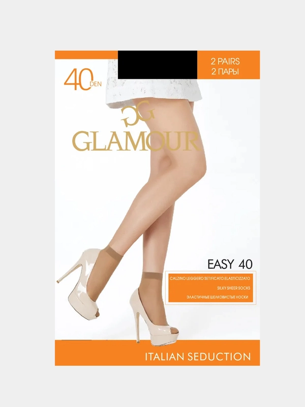Носки женские Glamour "Easy", черные, 40 ден