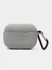 Хром чехол для наушников AirPods Pro 2, силиконовый, с карабином