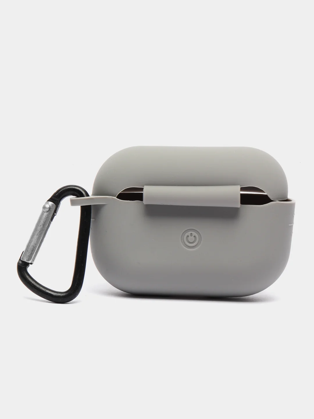 Хром чехол для наушников AirPods Pro 2, силиконовый, с карабином