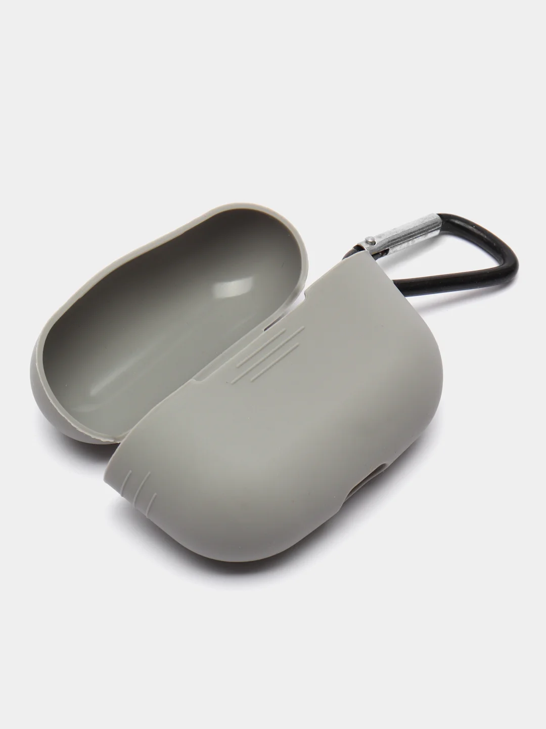 Хром чехол для наушников AirPods Pro 2, силиконовый, с карабином