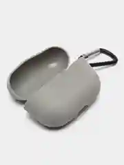 Хром чехол для наушников AirPods Pro 2, силиконовый, с карабином