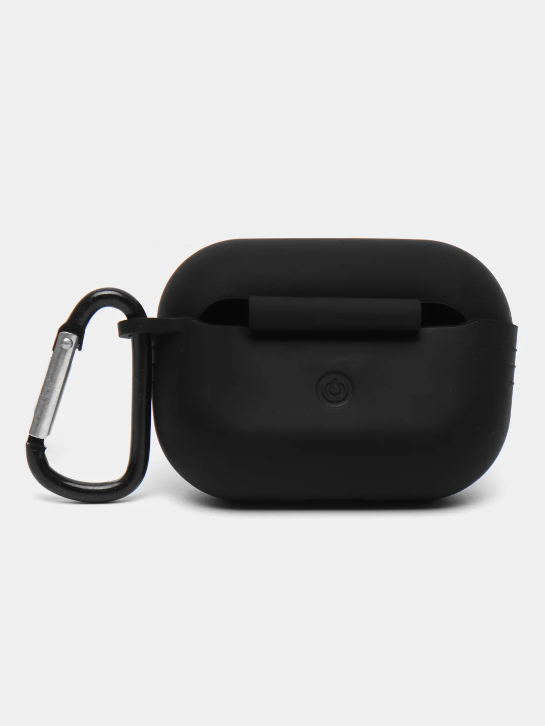 Хром чехол для наушников AirPods Pro 2, силиконовый, с карабином