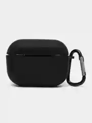 Хром чехол для наушников AirPods Pro 2, силиконовый, с карабином