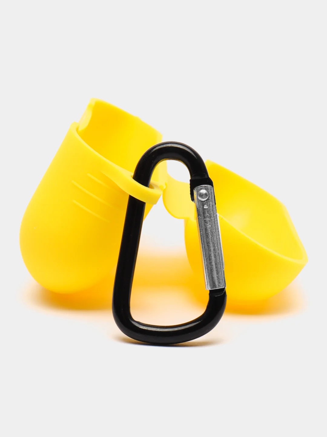 Желтый чехол для наушников AirPods Pro 2, силиконовый, с карабином