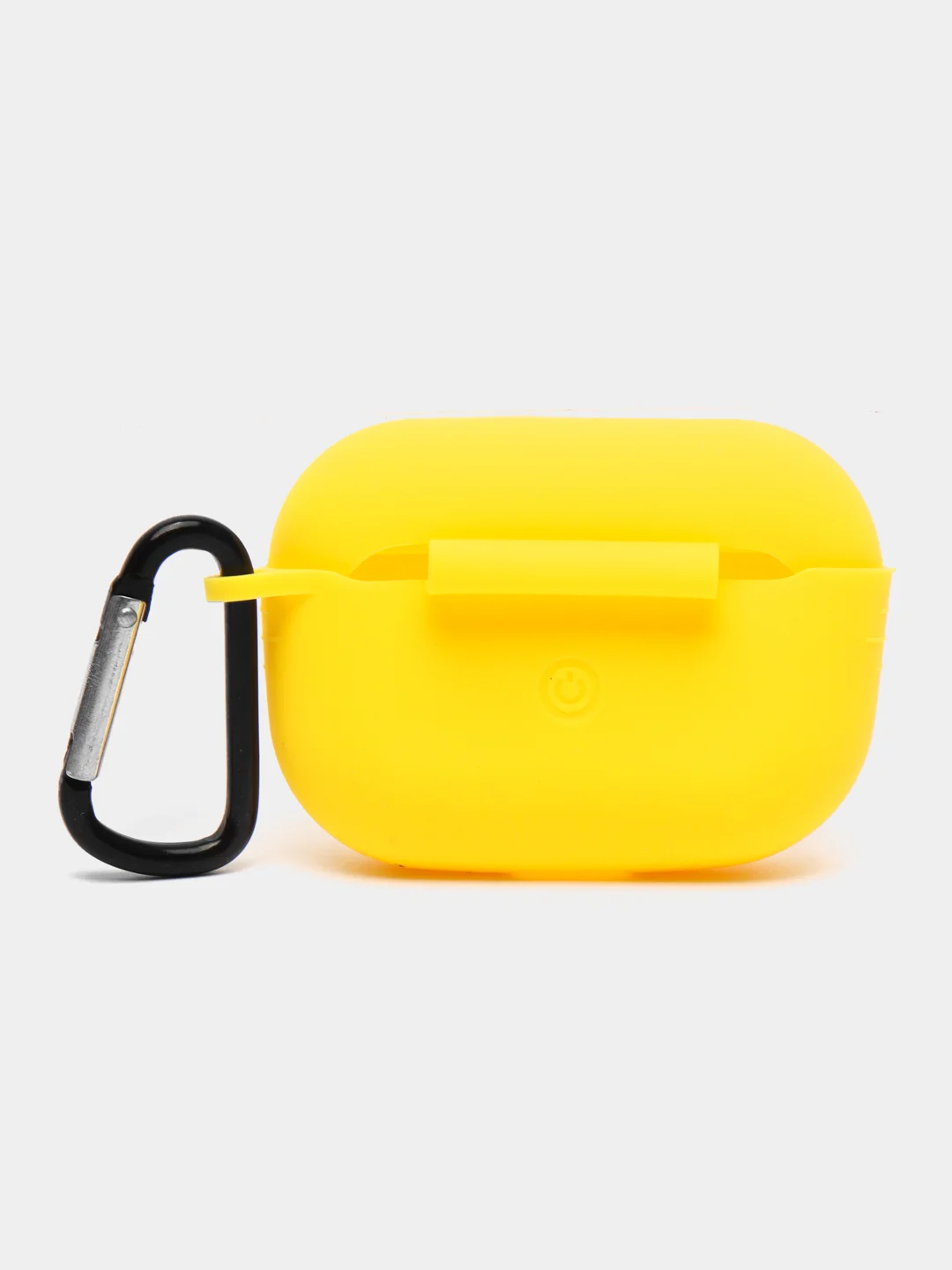 Желтый чехол для наушников AirPods Pro 2, силиконовый, с карабином