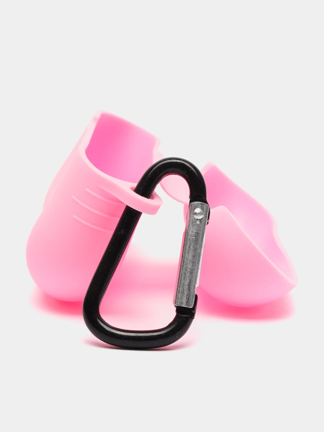 Розовый чехол для наушников AirPods Pro 2, силиконовый, с карабином