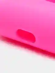 Тёмно-розовый чехол для наушников AirPods Pro 2, силиконовый, с карабином