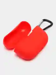 Красный чехол для наушников AirPods Pro 2, силиконовый, с карабином