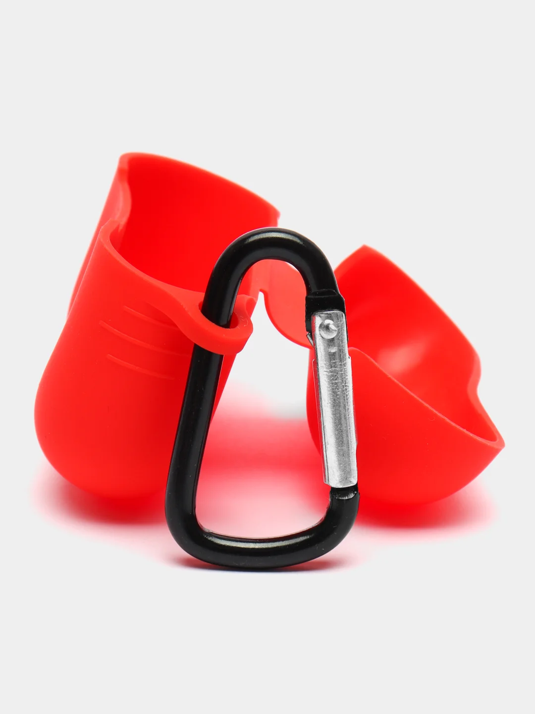 Красный чехол для наушников AirPods Pro 2, силиконовый, с карабином