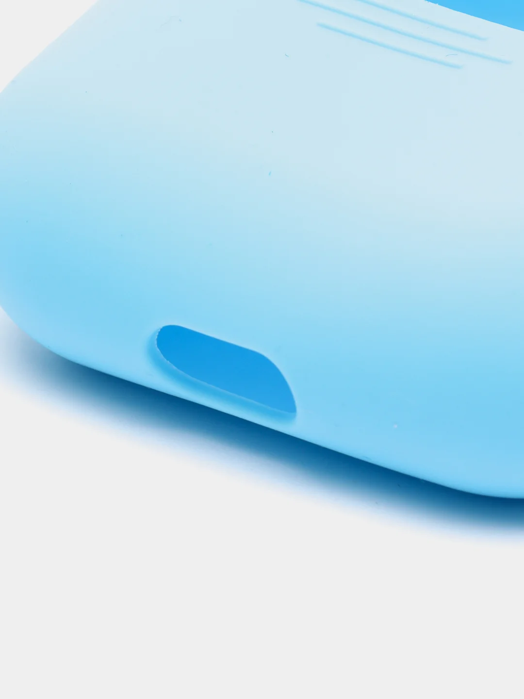 Голубой чехол для наушников AirPods Pro 2, силиконовый, с карабином