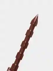 Зеленый колышек для бордюрной ленты, h = 40 см, набор 10 шт., коричневый