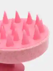 Розовый массажная щетка для мытья волос и кожи головы