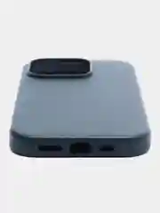 Зеленый чехол MagSafe для iPhone 14 Pro кожаный BROSCORP с защитой камер, микрофиброй, экокожа