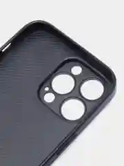 Черный чехол для Apple iPhone 14 Pro Max алькантара BROSCORP, замшевый, пластиковый с силиконом